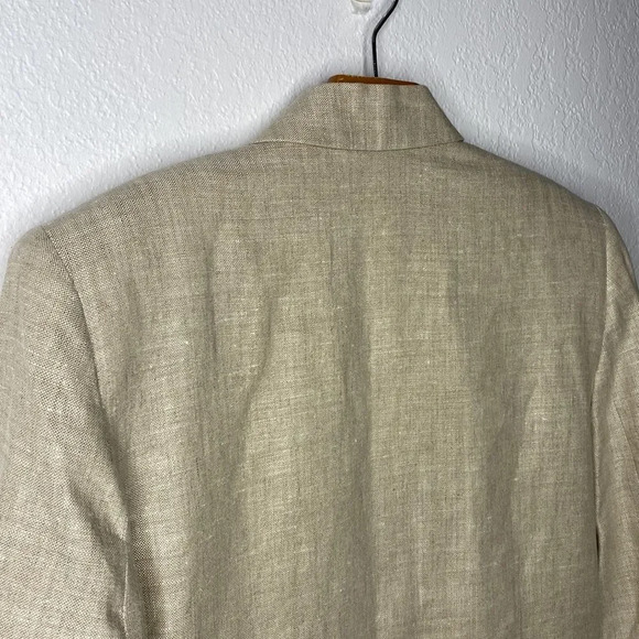 Talbots Petites NWOT Casual Linen Blazer 6 - Picture 7 of 9